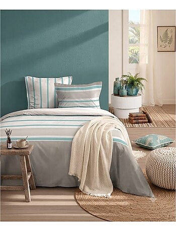 Housse couette + taies Barbada