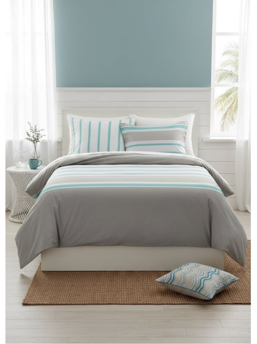 Housse couette + taies Barbada - Kiabi