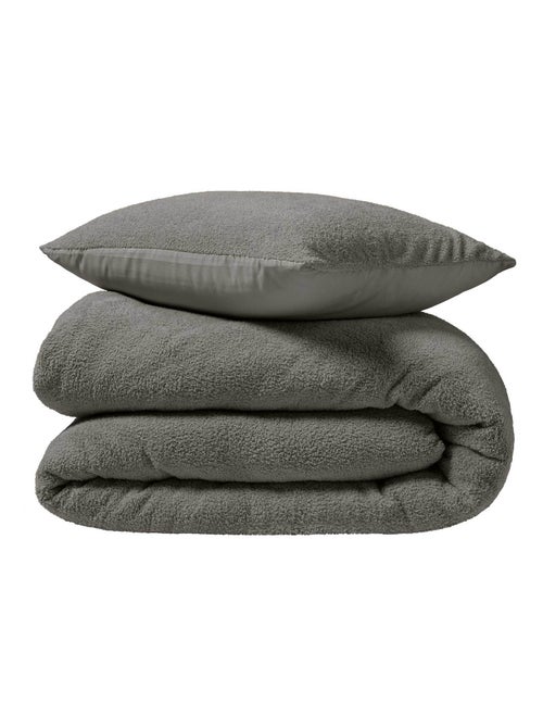 Housse couette + taies bouclette - Kiabi