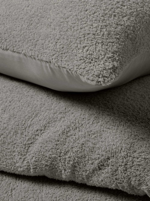 Housse couette + taies bouclette - Kiabi