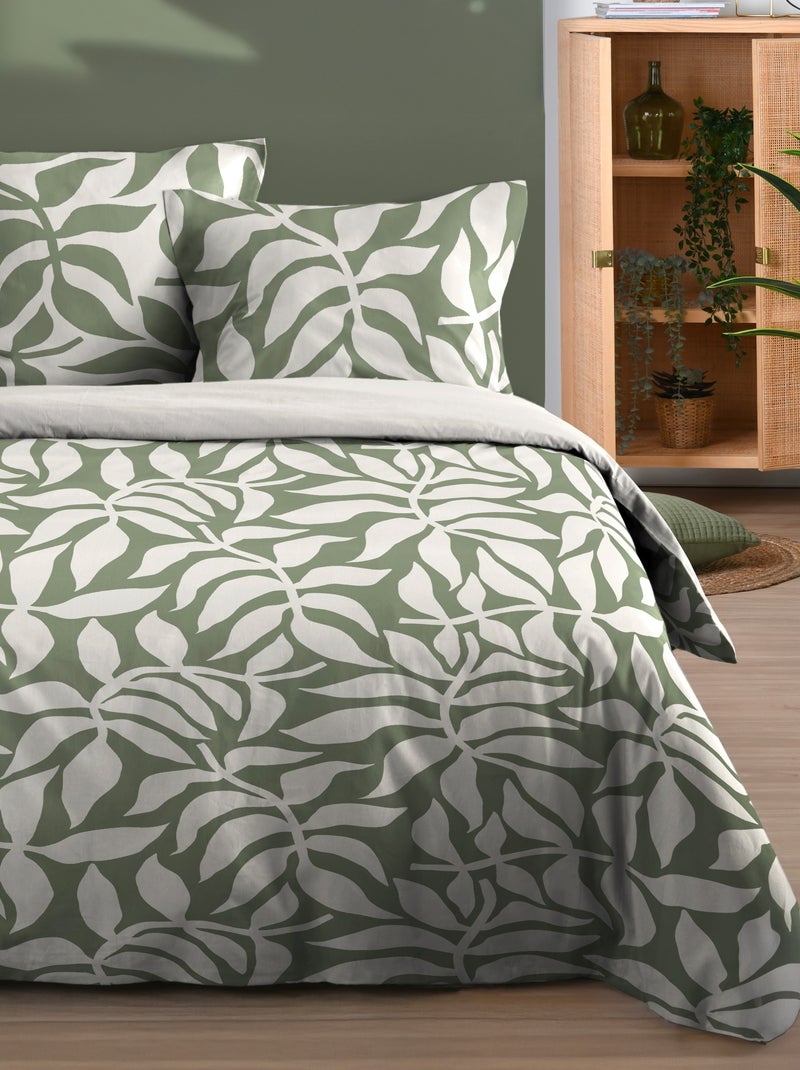 Housse couette + taies Hakol Vert - Kiabi