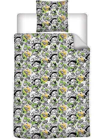 Housse Couette Tortues Ninja TMNT 140x200cm + Taie 65x65cm – Polycoton
