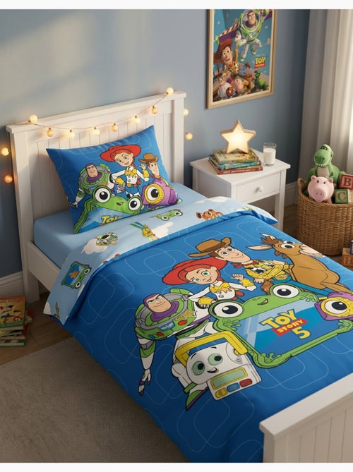 Housse Couette Toy Story Disney Pixar 140x200cm + Taie 65x65cm – Buzz Jessie – Polycoton – Licence O - Kiabi