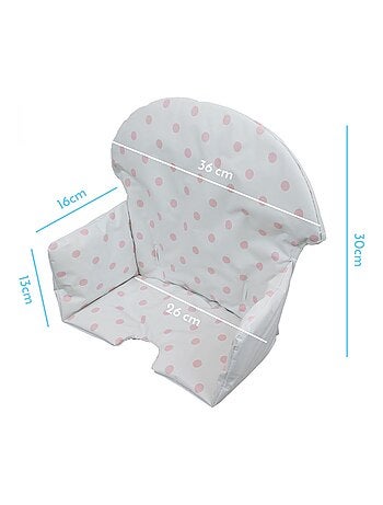 Housse d'assise pour chaise haute bébé enfant gamme Délice - Monsieur Bébé