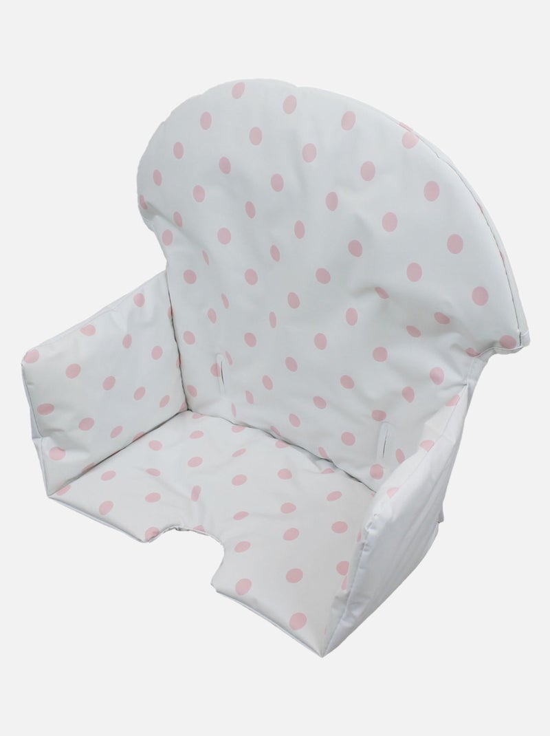 Housse d'assise pour chaise haute bébé enfant gamme Délice - Monsieur Bébé Blanc Rose - Kiabi