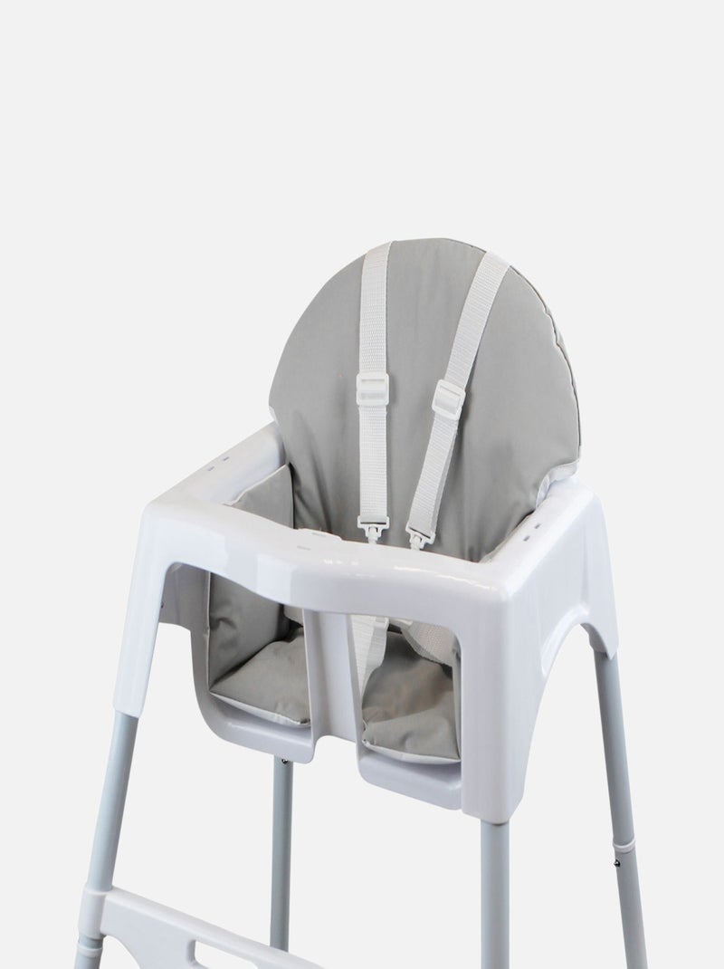 Housse d'assise pour chaise haute bébé enfant gamme Délice - Monsieur Bébé Gris - Kiabi