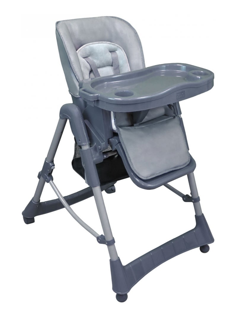 Housse d'assise pour chaise haute bébé enfant gamme Ptit - Agate - Monsieur Bébé Gris foncé - Kiabi