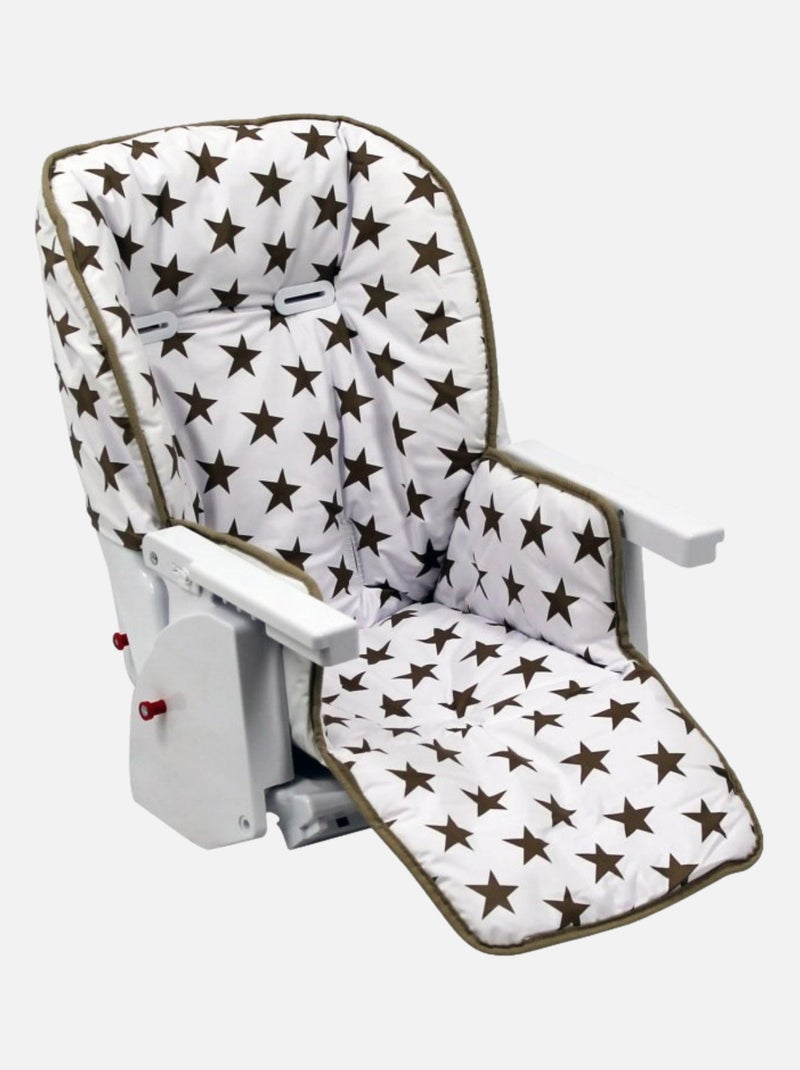 Housse d'assise pour chaise haute bébé enfant gamme Ptit - Celeste - Monsieur Bébé Beige - Kiabi