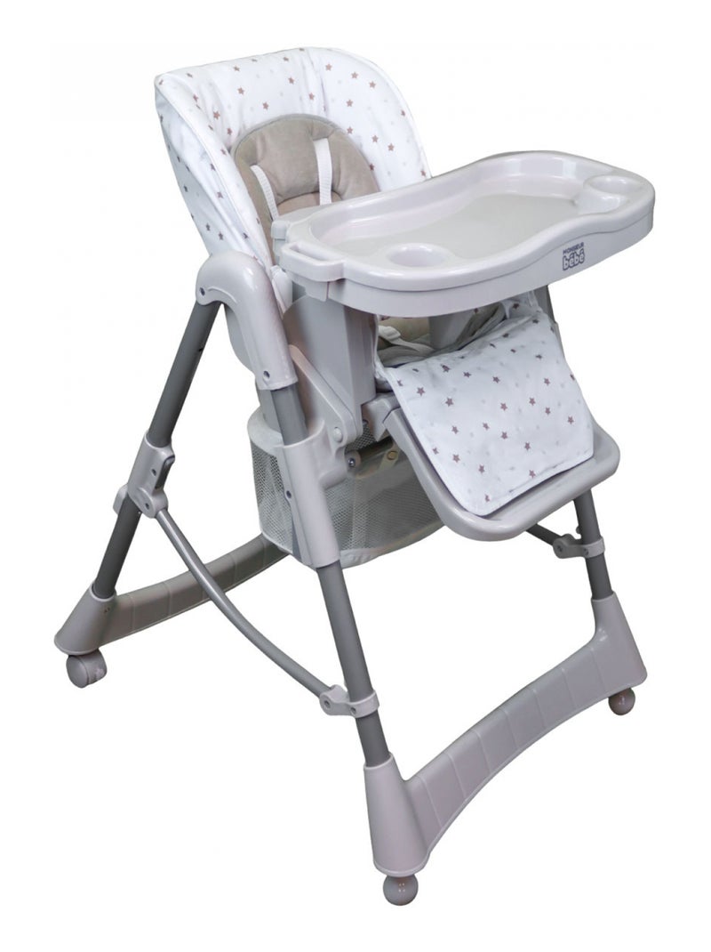 Housse d'assise pour chaise haute bébé enfant gamme Ptit - Celeste - Monsieur Bébé Beige - Kiabi