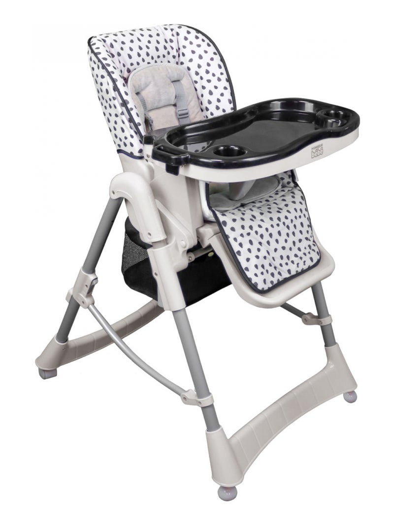 Housse d'assise pour chaise haute bébé enfant gamme Ptit - Cléo - Monsieur Bébé Noir - Kiabi