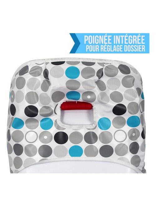 Housse d'assise pour chaise haute bébé enfant gamme Ptit - Ptit Stars Blanc  - Monsieur Bébé - Cdiscount Puériculture & Eveil bébé