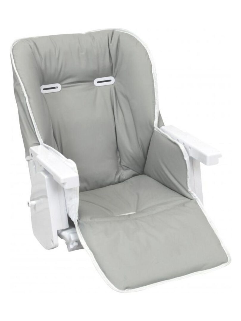 Housse d'assise pour chaise haute bébé enfant gamme Ptit - Monsieur Bébé -  Gris - Kiabi - 20.90€