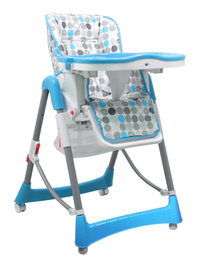 Housse d'assise pour chaise haute bébé enfant gamme Ptit - Noé - Monsieur Bébé Blanc Bleu - Kiabi