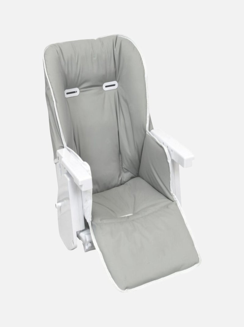 Housse d'assise pour chaise haute bébé enfant gamme Ptit - Perle - Monsieur Bébé Gris clair - Kiabi