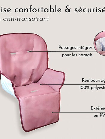 Housse d'assise pour chaise haute bébé enfant gamme Ptit - Stella - Monsieur Bébé