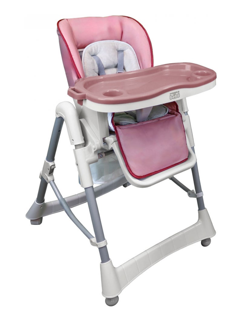 Housse d'assise pour chaise haute bébé enfant gamme Ptit - Rosa - Monsieur Bébé Rose - Kiabi
