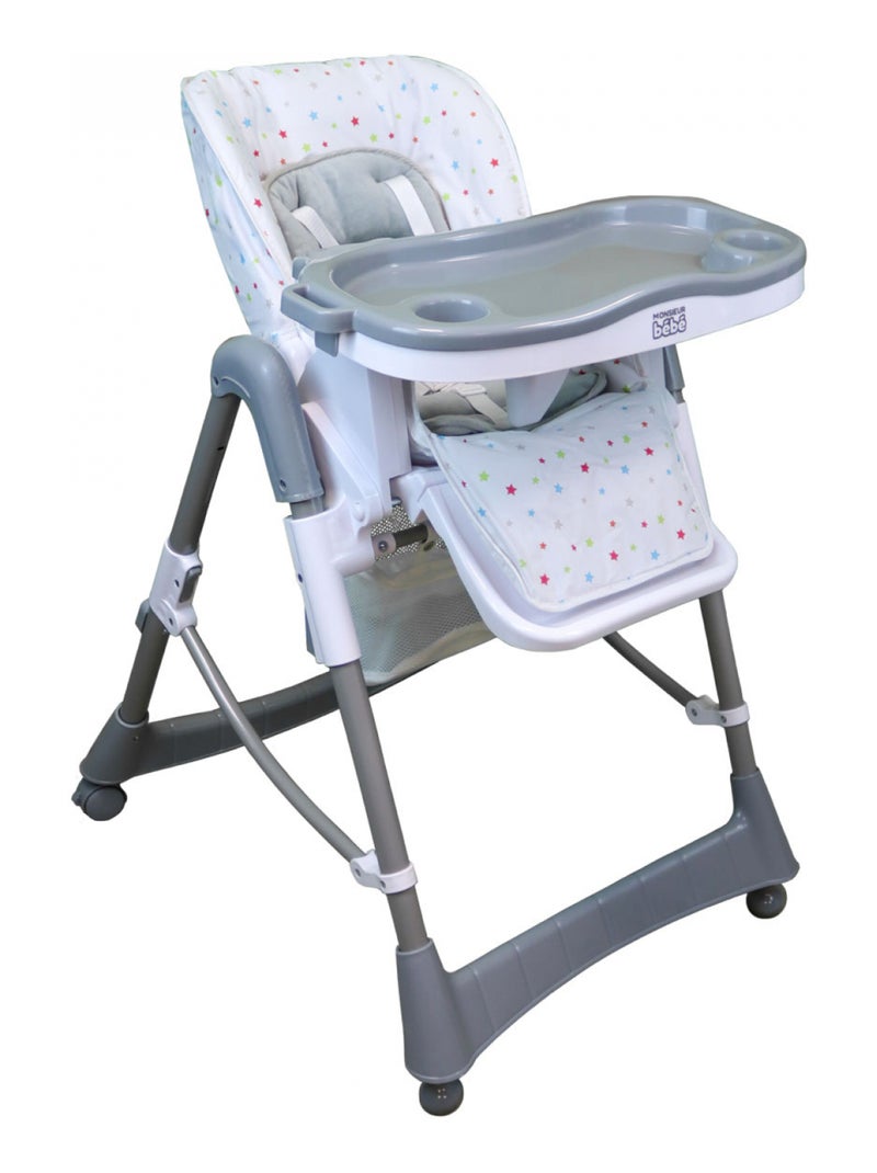 Housse d'assise pour chaise haute bébé enfant gamme Ptit - Stella - Monsieur Bébé Multicolore - Kiabi