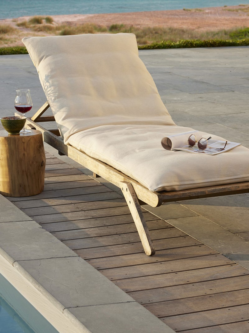 Housse de bain de soleil 70x190 cm Polypropylène Beige - Kiabi