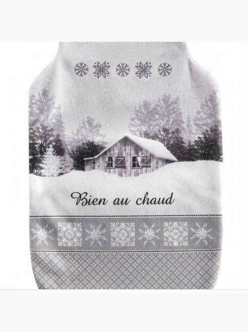 Housse de bouillotte chalet de montagne - Kiabi