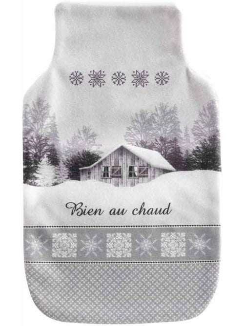 Housse de bouillotte chalet de montagne - Kiabi Housse de bouillotte chalet de montagne - Kiabi