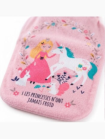 Housse de bouillotte les princesses n'ont jamais froid