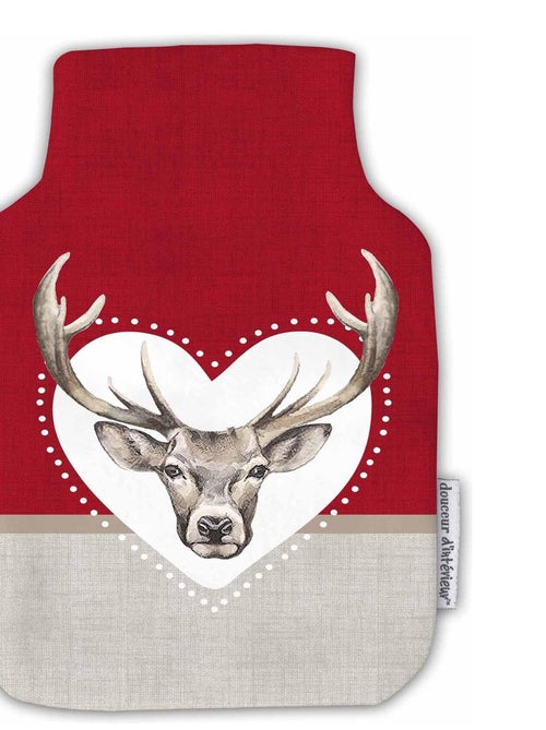 Housse de bouillotte Tete de renne - Kiabi