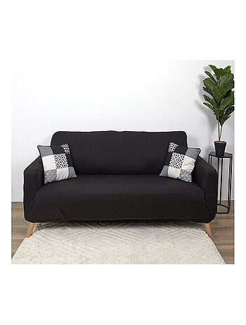 Housse de canapé 2 places extensible gris