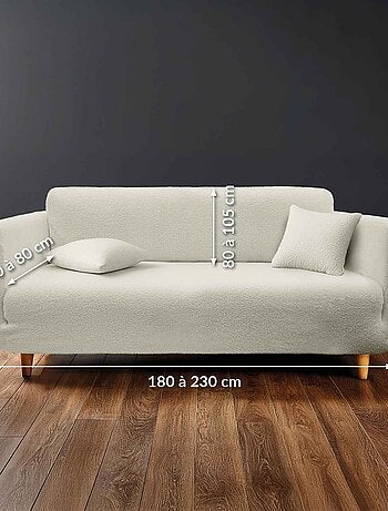 Housse de canapé extensible bouclette