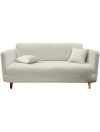 Housse de canapé extensible en bouclette