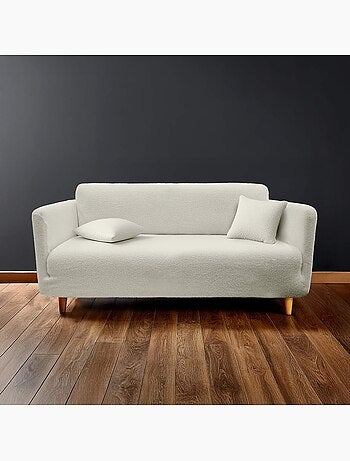 Housse de canapé extensible en bouclette