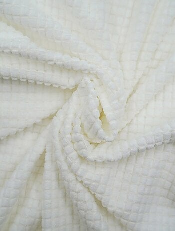 Housse de canapé extensible en polyester gaufré coloris anthracite