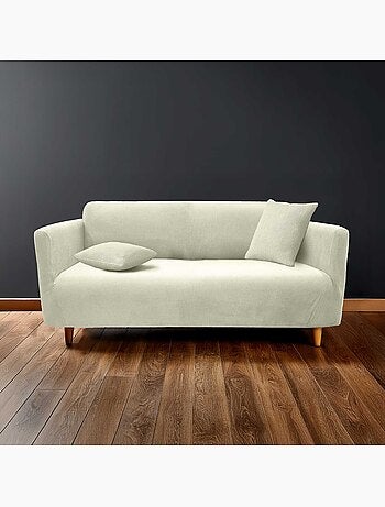 Housse de canapé extensible gaufrée pour canapé 3 places