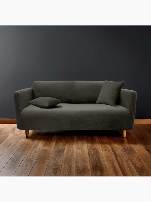 Housse de canapé extensible gaufrée pour canapé 3 places - Kiabi Housse de canapé extensible gaufrée pour canapé 3 places - Kiabi