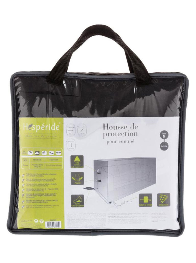 Housse de canapé M - 200 x 115 x 100 cm Gris foncé - Kiabi