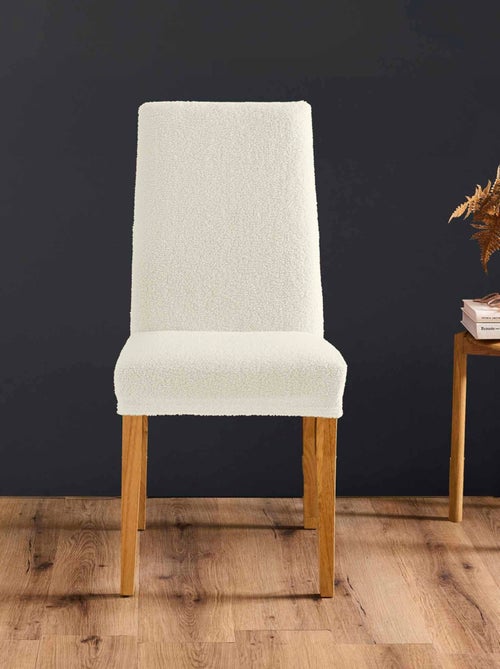 Housse de chaise extensible bouclette - Kiabi
