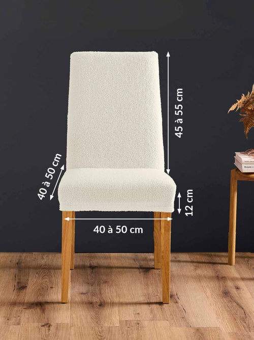 Housse de chaise extensible bouclette - Kiabi