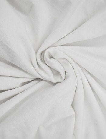 Housse de chaise extensible en polyester coloris blanc