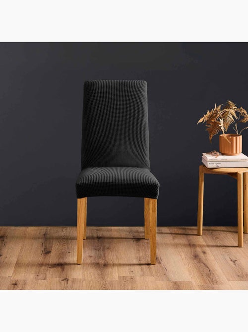 Housse de chaise extensible gaufrée pour assise 40 à 50 cm - Kiabi