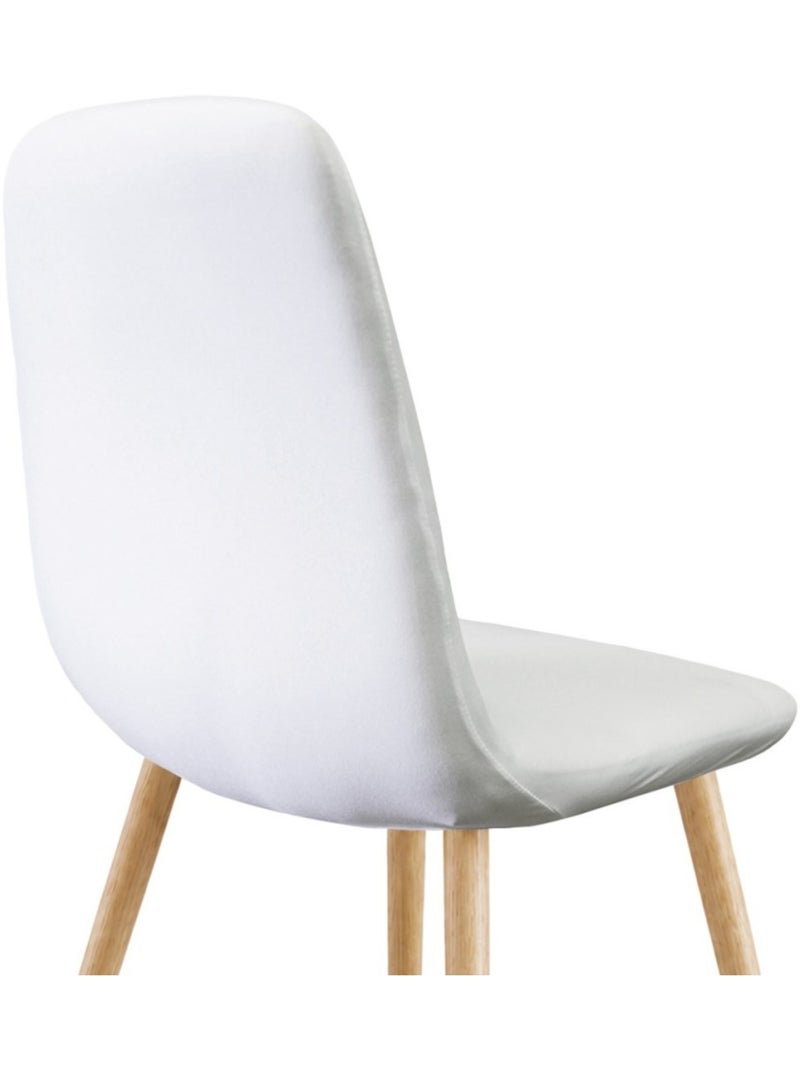 Housse de chaise extensible pour chaise scandinave Blanc - Kiabi