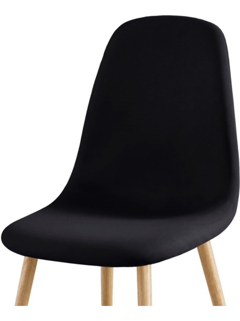 Housse de chaise extensible pour chaise scandinave Noir - Kiabi