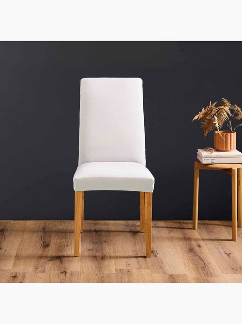 Housse de chaise extensible unie pour assise 40 à 50 cm - Kiabi