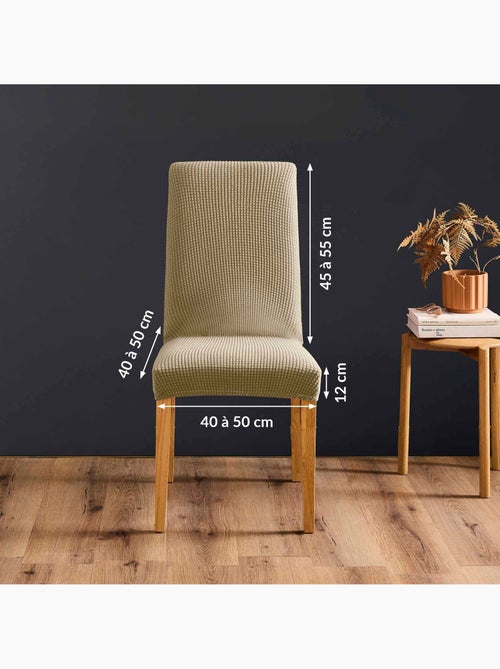 Housse de Chaise Polyester Gaufré Douceur d'Intérieur - Kiabi Housse de Chaise Polyester Gaufré Douceur d'Intérieur - Kiabi