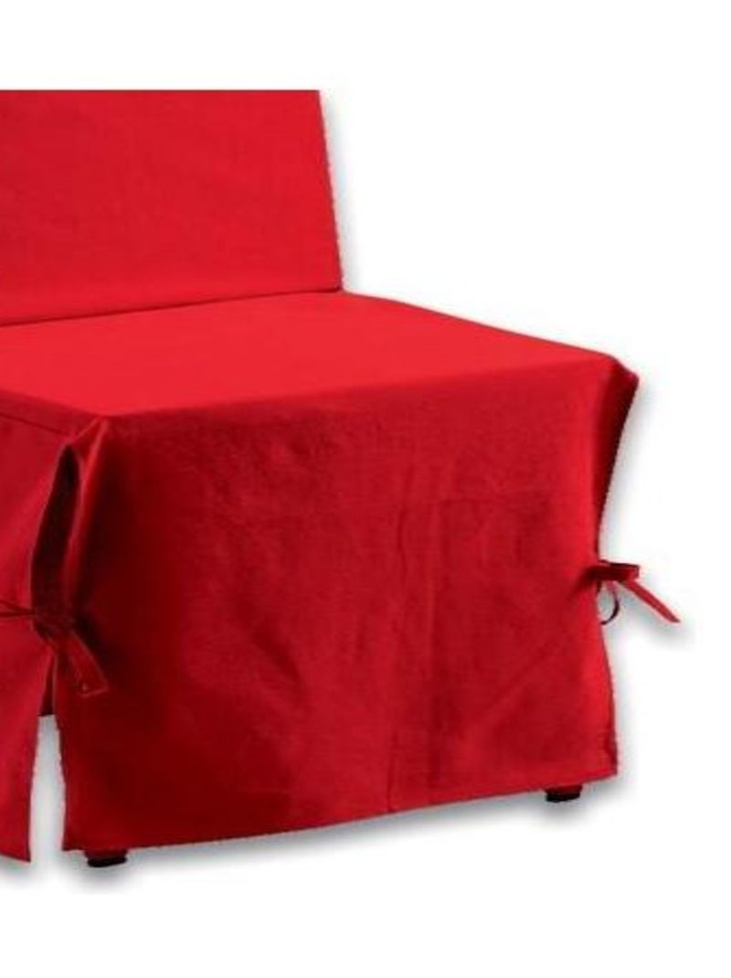 Housse de chaise Renato rouge coton Rouge - Kiabi