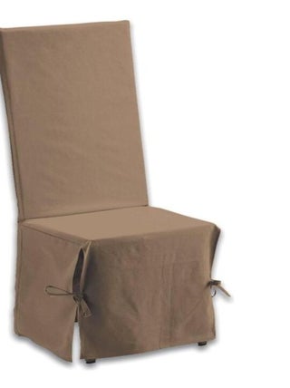 Housse de chaise Renato taupe coton