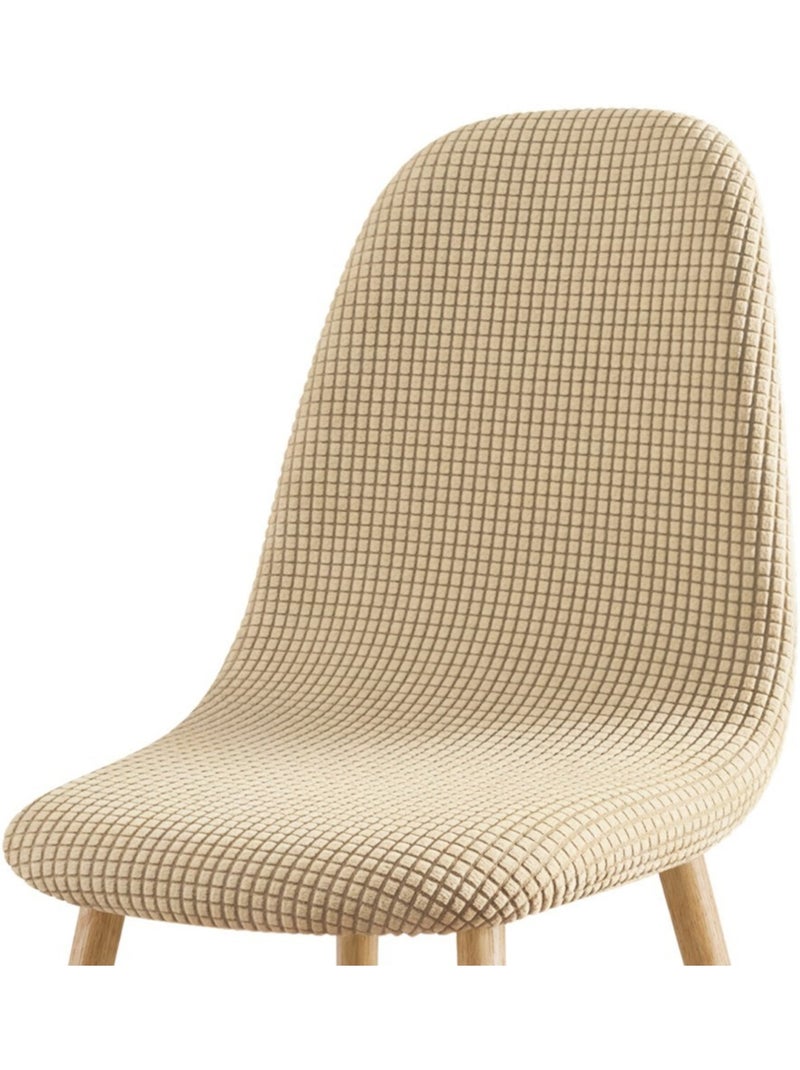 Housse de chaise scandinave extensible en polyester gaufré Beige - Kiabi
