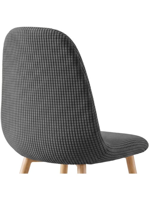 Housse de chaise scandinave extensible en polyester gaufré - Kiabi