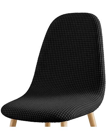 Housse de chaise scandinave extensible en polyester gaufré