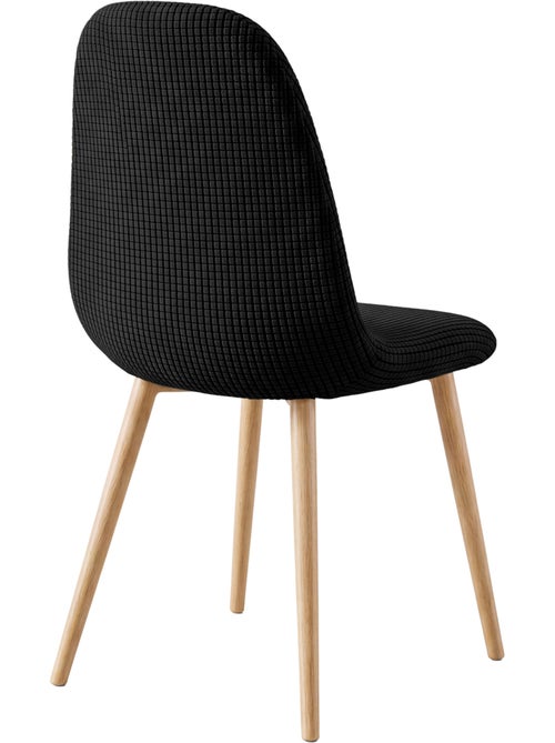 Housse de chaise scandinave extensible en tissu gaufré - Kiabi Housse de chaise scandinave extensible en tissu gaufré - Kiabi