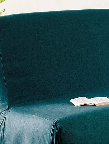 Housse de clic clac cm bleu canard coton