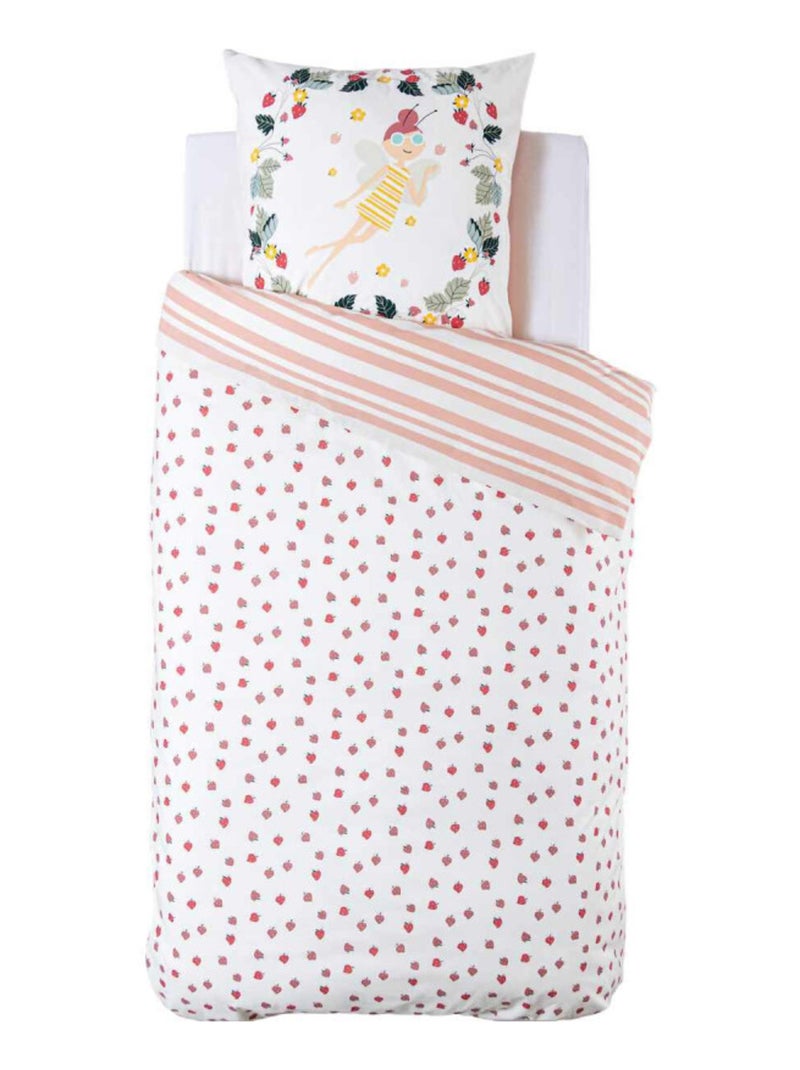 Housse de couette - Atmosphera for Kids - 100 % Coton 57 Fils/cm² Blanc - Kiabi